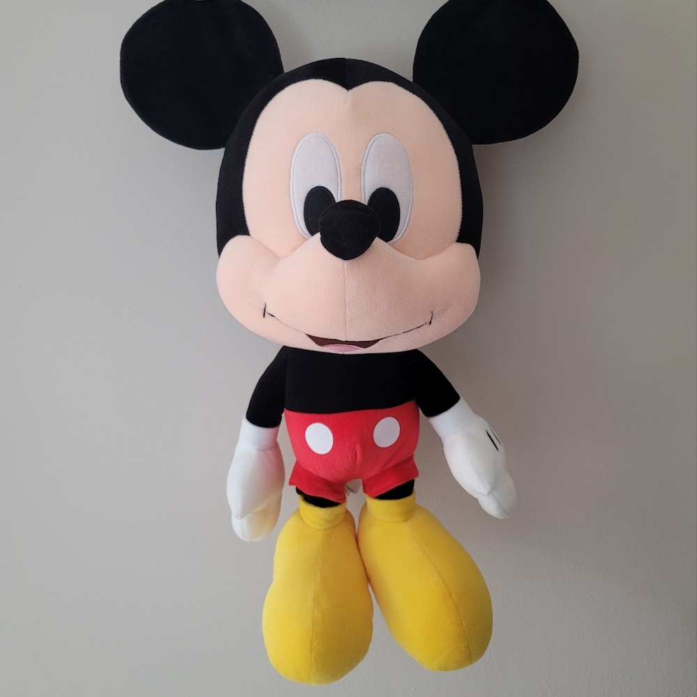 Disney Mickey Mouse Plush Toy - Black, Red, Yellow